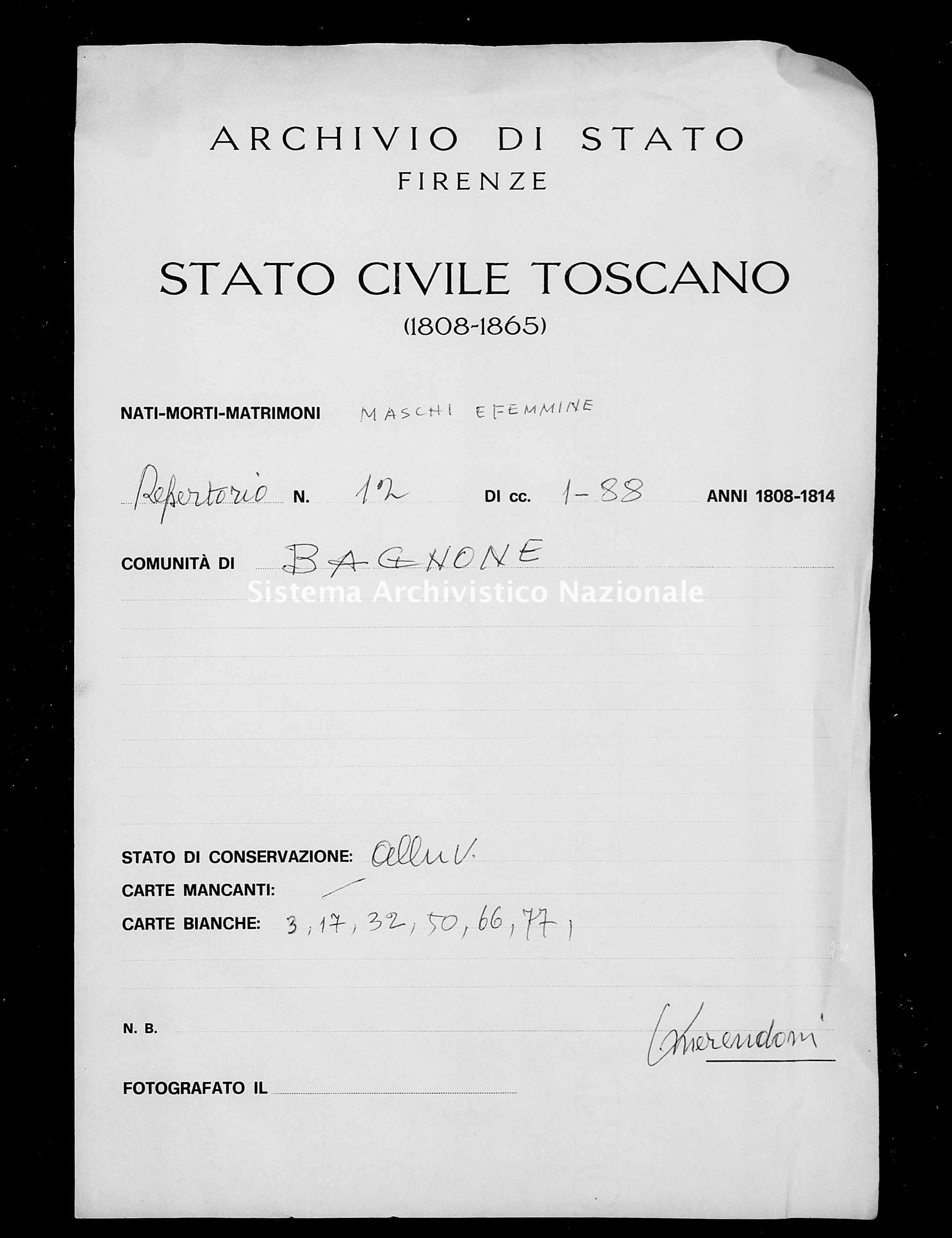 Dettaglio Oggetto Digitale Sistema Archivistico Nazionale