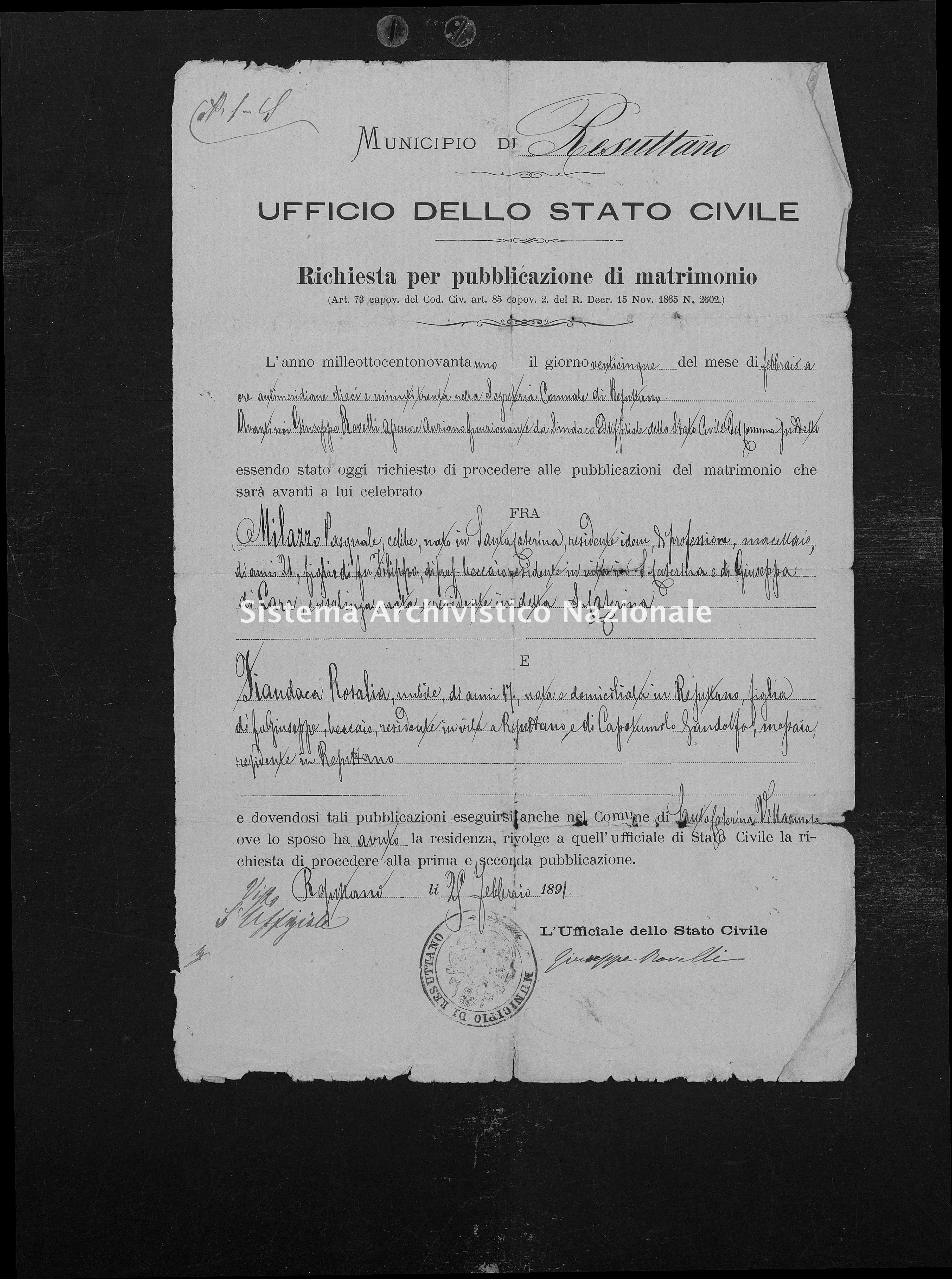 Dettaglio Oggetto Digitale Sistema Archivistico Nazionale