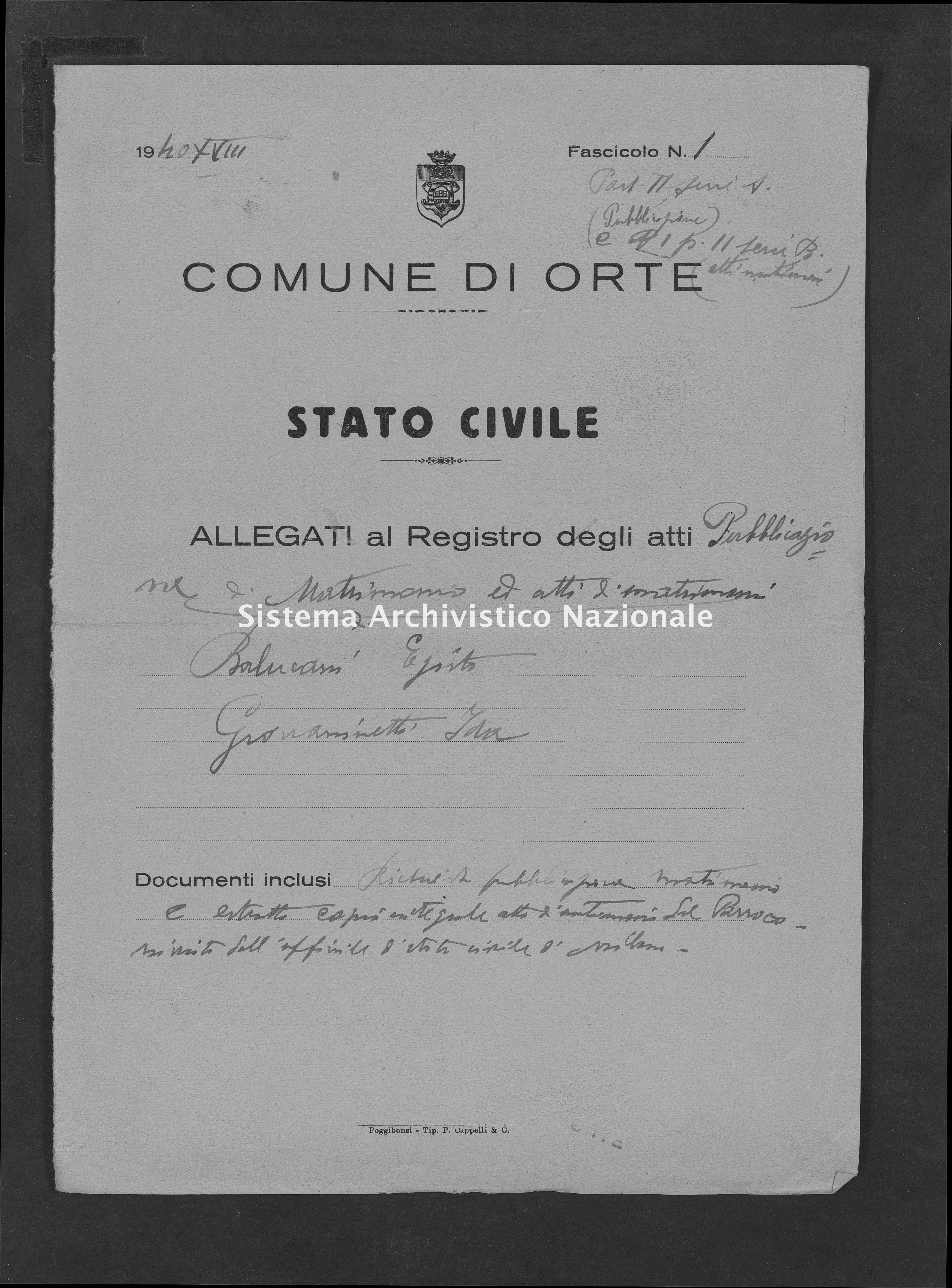 Dettaglio Oggetto Digitale Sistema Archivistico Nazionale