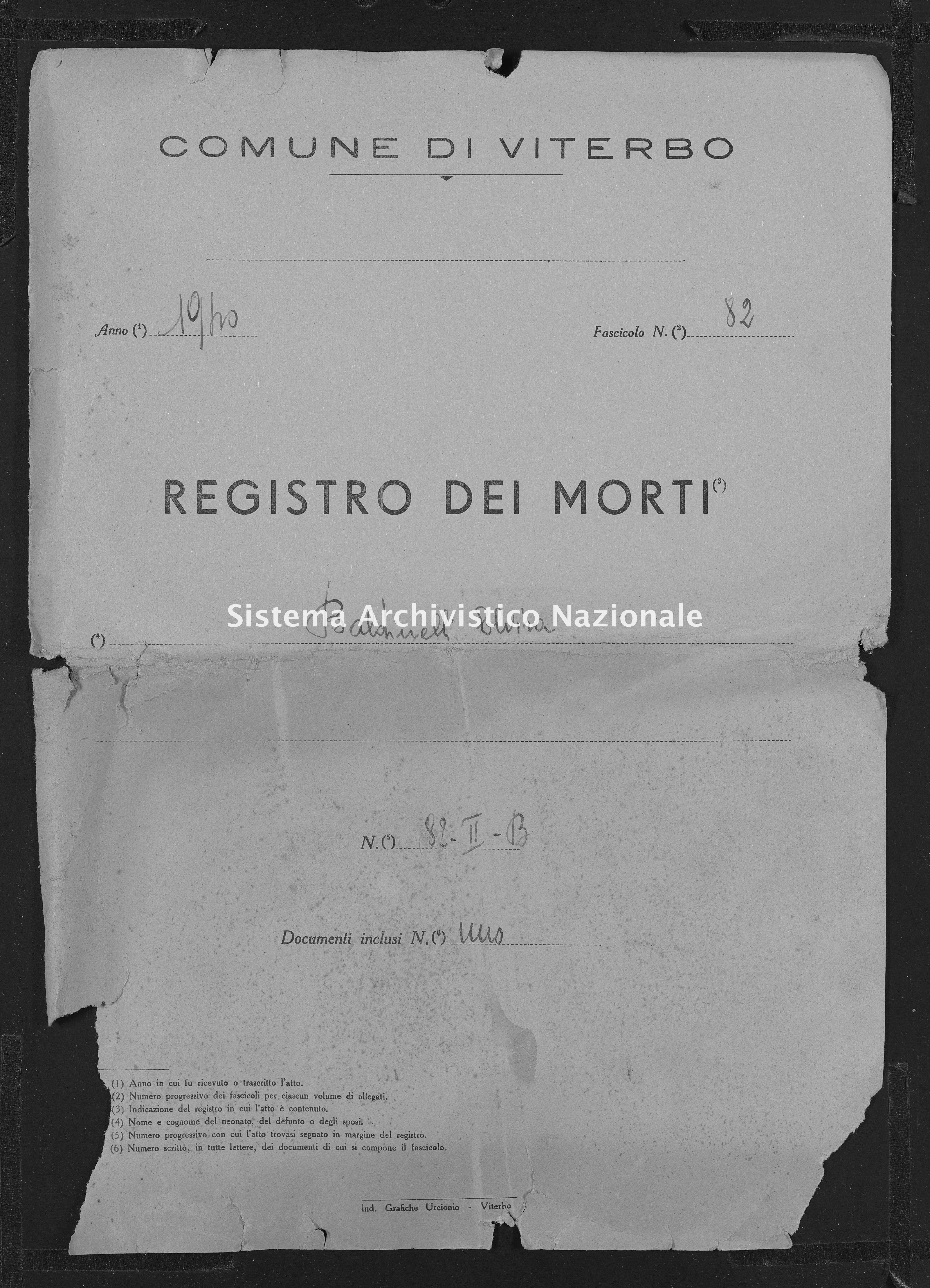 Dettaglio Oggetto Digitale Sistema Archivistico Nazionale