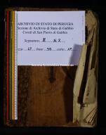 Archivio di Stato di Perugia. Sezione di Gubbio - Monastero di San Pietro (Corporazioni religiose) - Corale 182