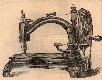 Litografia di un modello di macchina per cucire pr...
