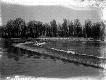 La diga sul fiume Tanaro a Pollenzo (CN) nel 1913 ...
