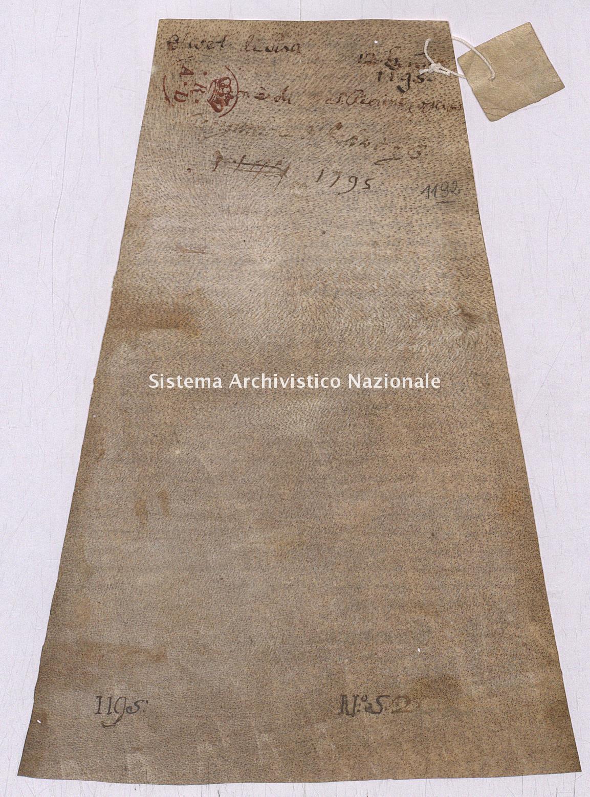 Archivio di Stato di Pisa, Diplomatico, Olivetani, Pergamena OLI05239