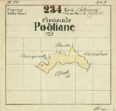Archivio di Stato di Trieste, Mappa catastale del Comune di Pogliane del Quarnaro foglio IV, sezione IV, Segnatura: 361 b 04
